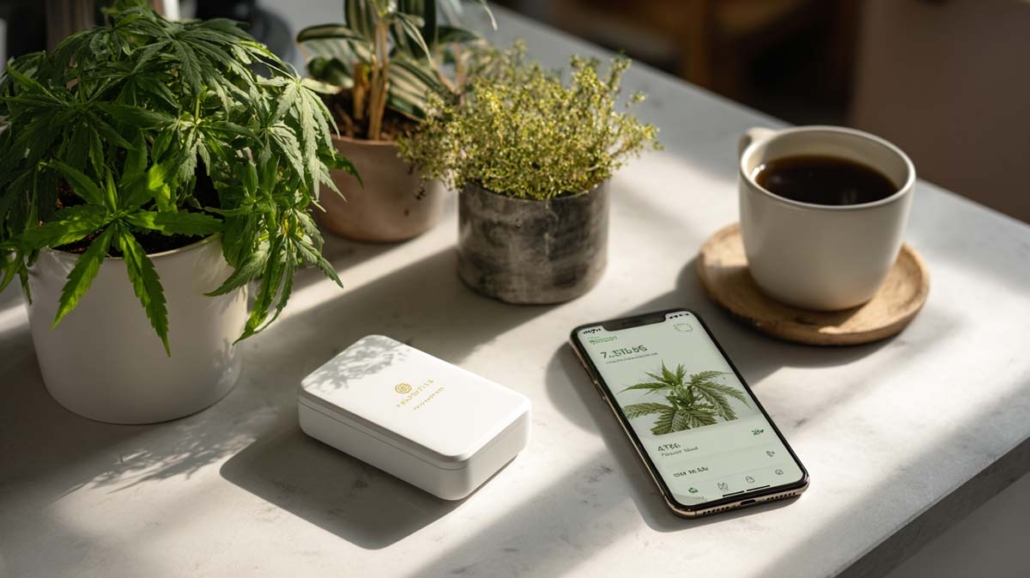 zuhause-tisch-online-shop-cannabis-weed-blueten-iphone-bestellung-banner